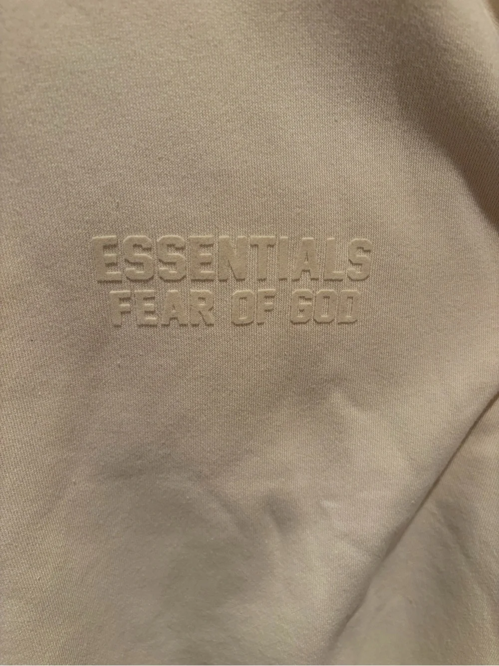 Fear of God Essentials Crewneck Cream Sweatshirt